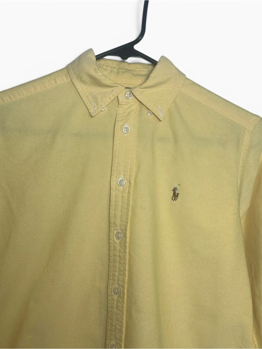 Ralph Lauren Pale Yellow Long-Sleeve Button-Down Shirt
